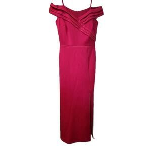 NEW Alexa B Nites off shoulder magenta pink formal prom gown dress - size 8